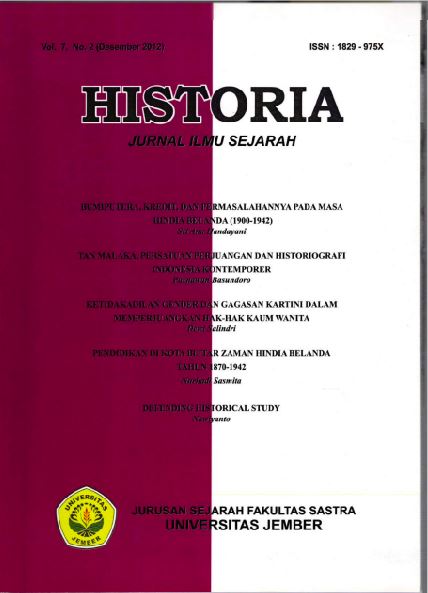 TAN MALAKA, PERSATUAN PERJUANGAN DAN HISTORIOGRAFI INDONESIA KONTEMPORER